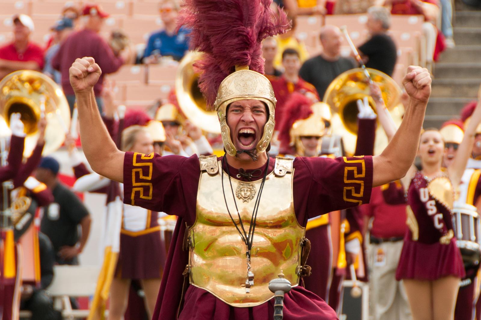 Keith as USC Drum Major